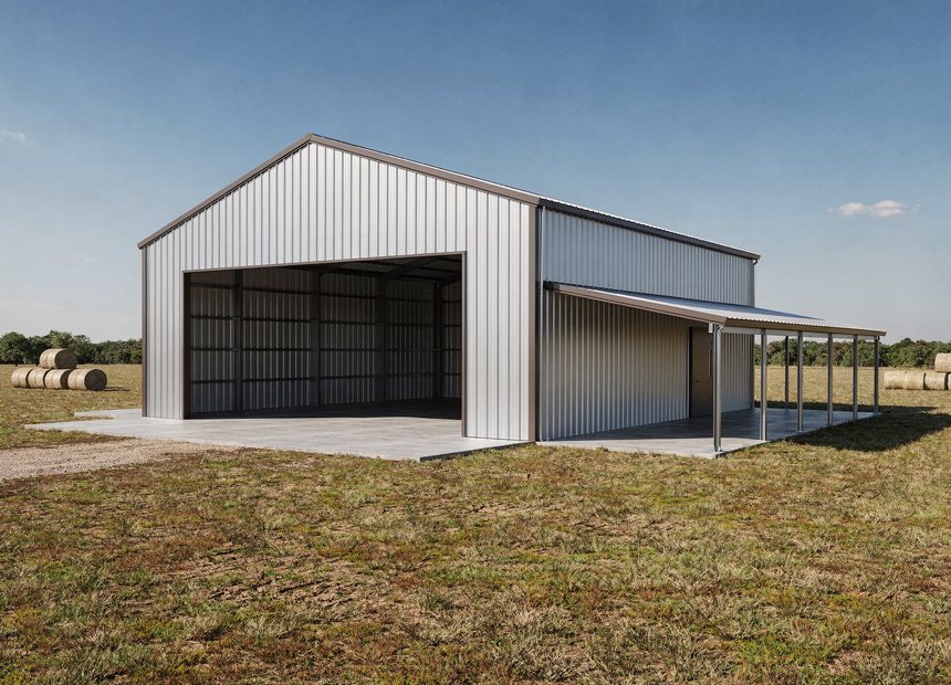 Metal barn and agricultural building in the Houston, TX area